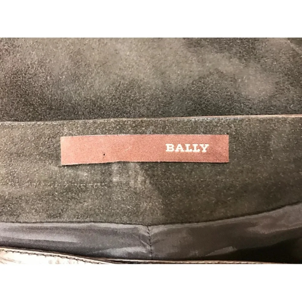 ❤️SOLD❤️ Bally Leather & Suede Wrap Skirt Vintage 1970’s Size I 42 F 40 USA 8 - Picture 5 of 5